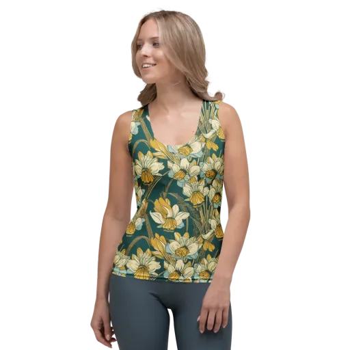Gilded Meadow on a Women's Tank Top