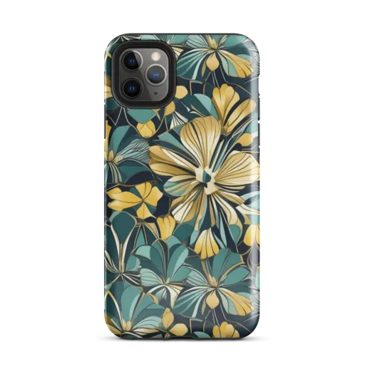Teal Botanica on a Tough Case for iPhone®