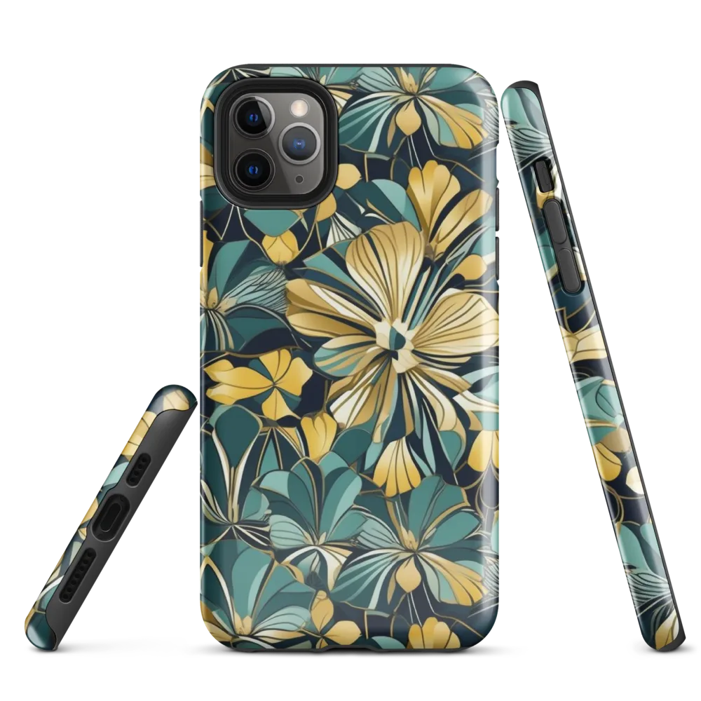 Teal Botanica on Tough Case for iPhone® — Front