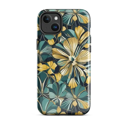 Teal Botanica on a MagSafe Tough Case for iPhone®