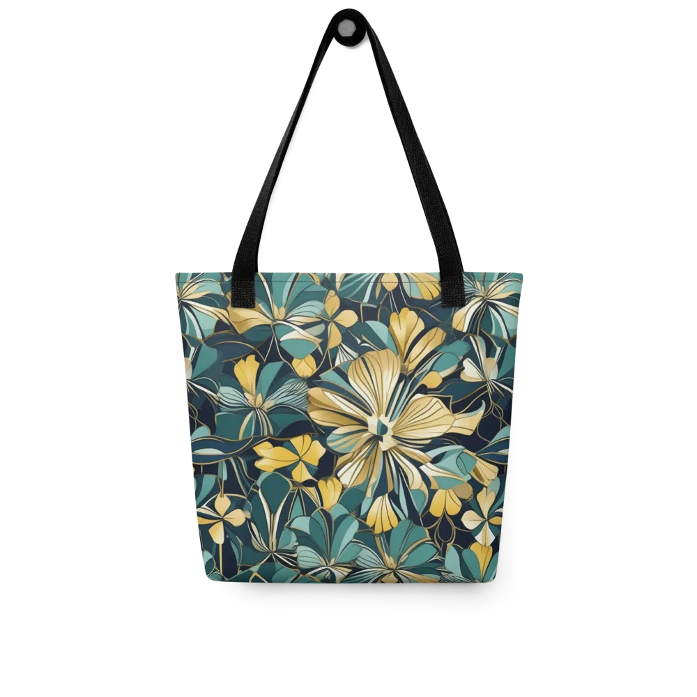 Teal Botanica on Tote Bag — Front