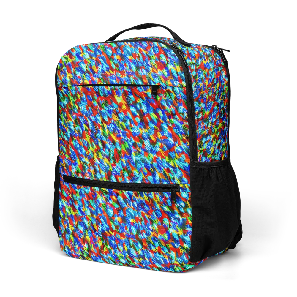 Aurora Shards on Utility Backpack — Left Front