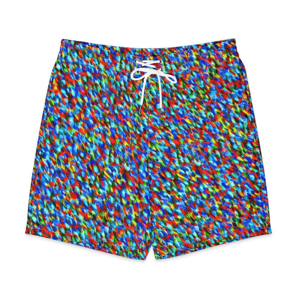 Aurora Shards on Men's Board Shorts — Front