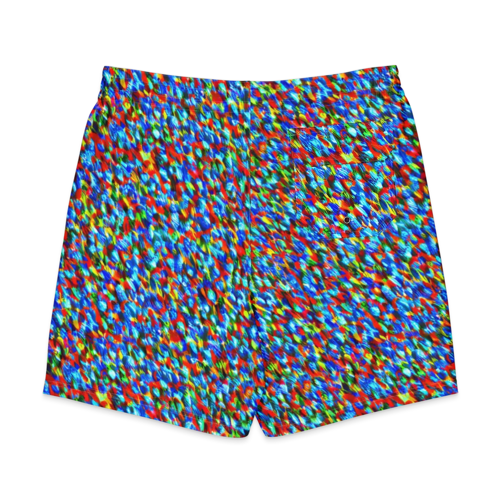 Aurora Shards on Men's Board Shorts — Back