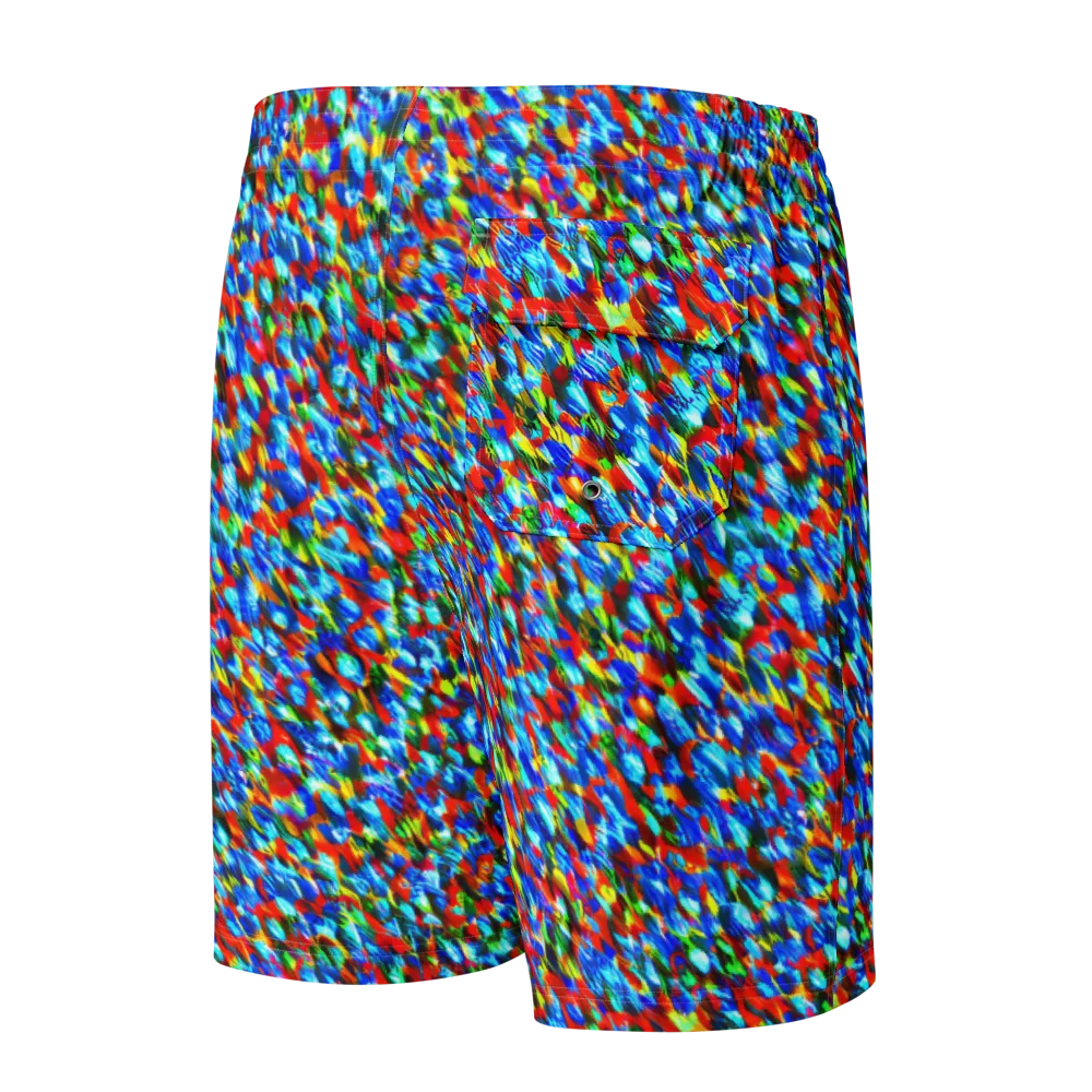 Aurora Shards on Men's Board Shorts — Back