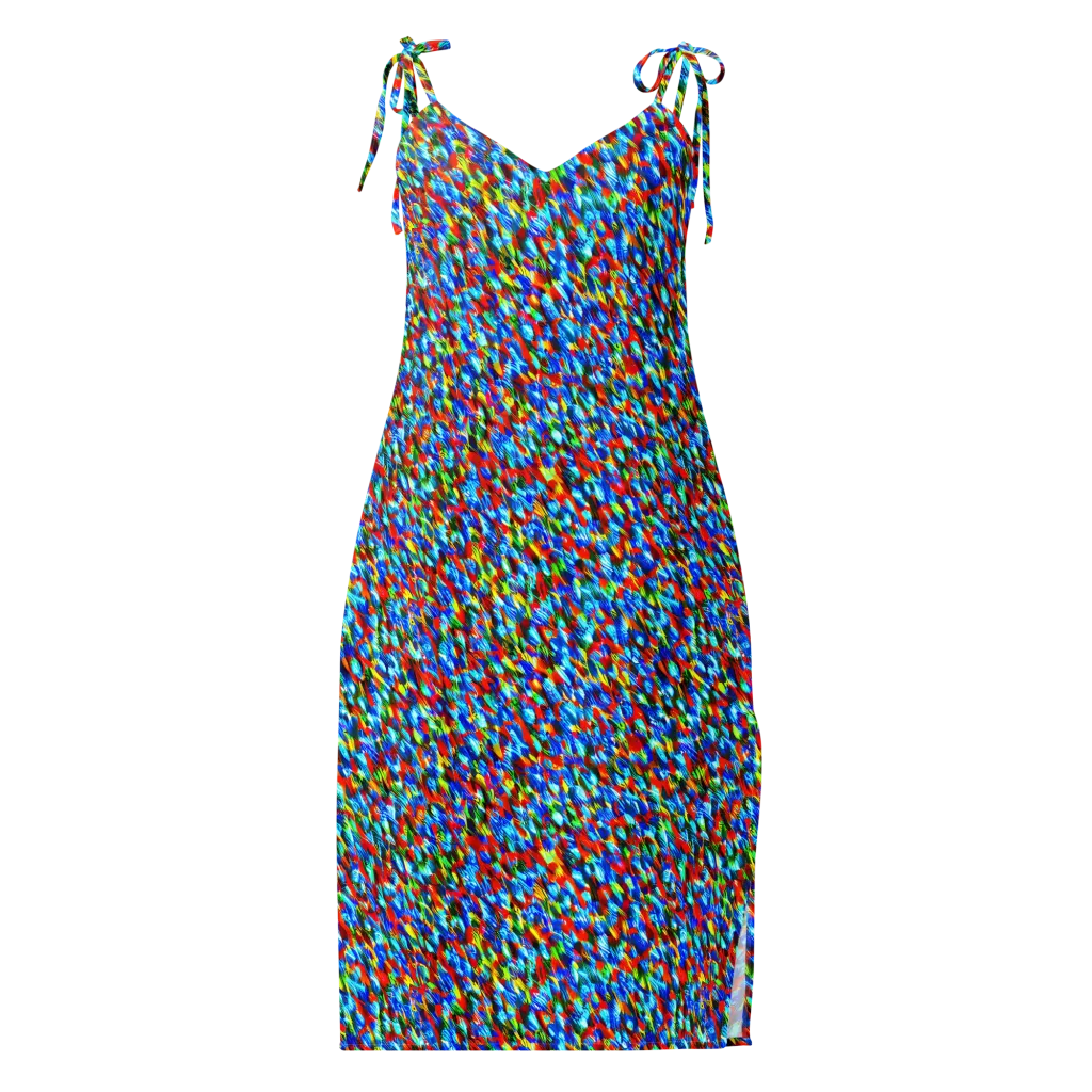 Aurora Shards on Slip Dress — Front