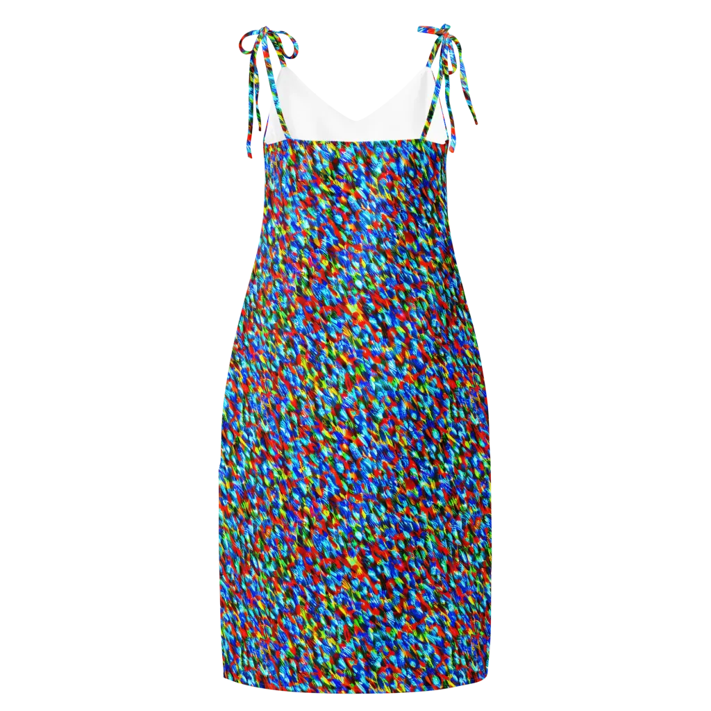 Aurora Shards on Slip Dress — Back