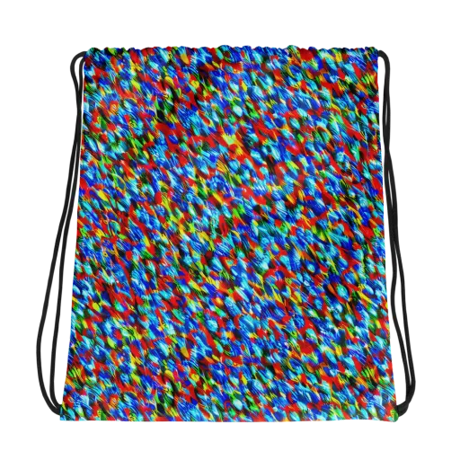 Aurora Shards on a Drawstring Bag