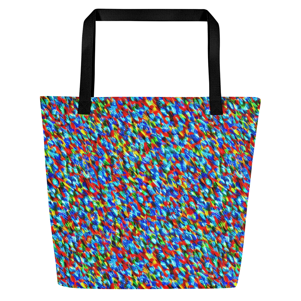 Aurora Shards on Large Tote Bag W/ Pocket — Front