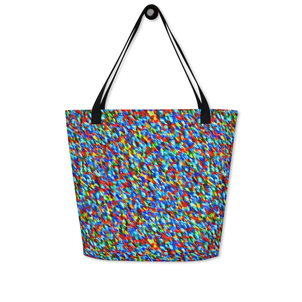 Aurora Shards on Large Tote Bag W/ Pocket — Front
