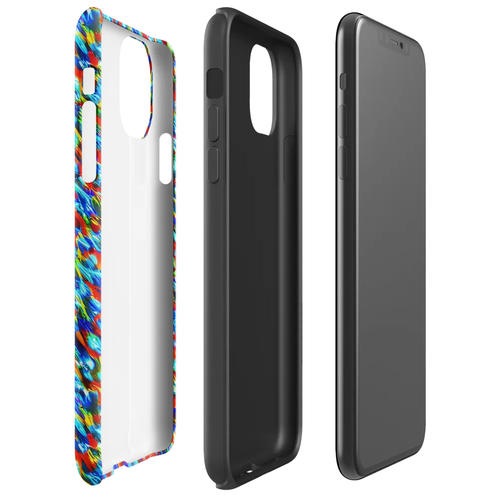Aurora Shards on Tough Case for iPhone® — Right