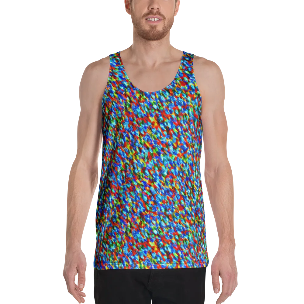 Aurora Shards on Men's Tank Top — Front