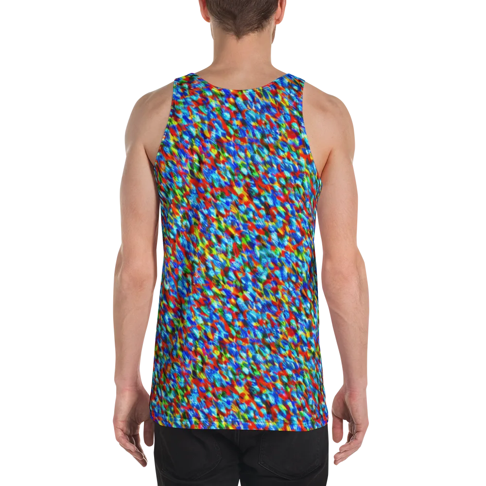 Aurora Shards on Men's Tank Top — Back