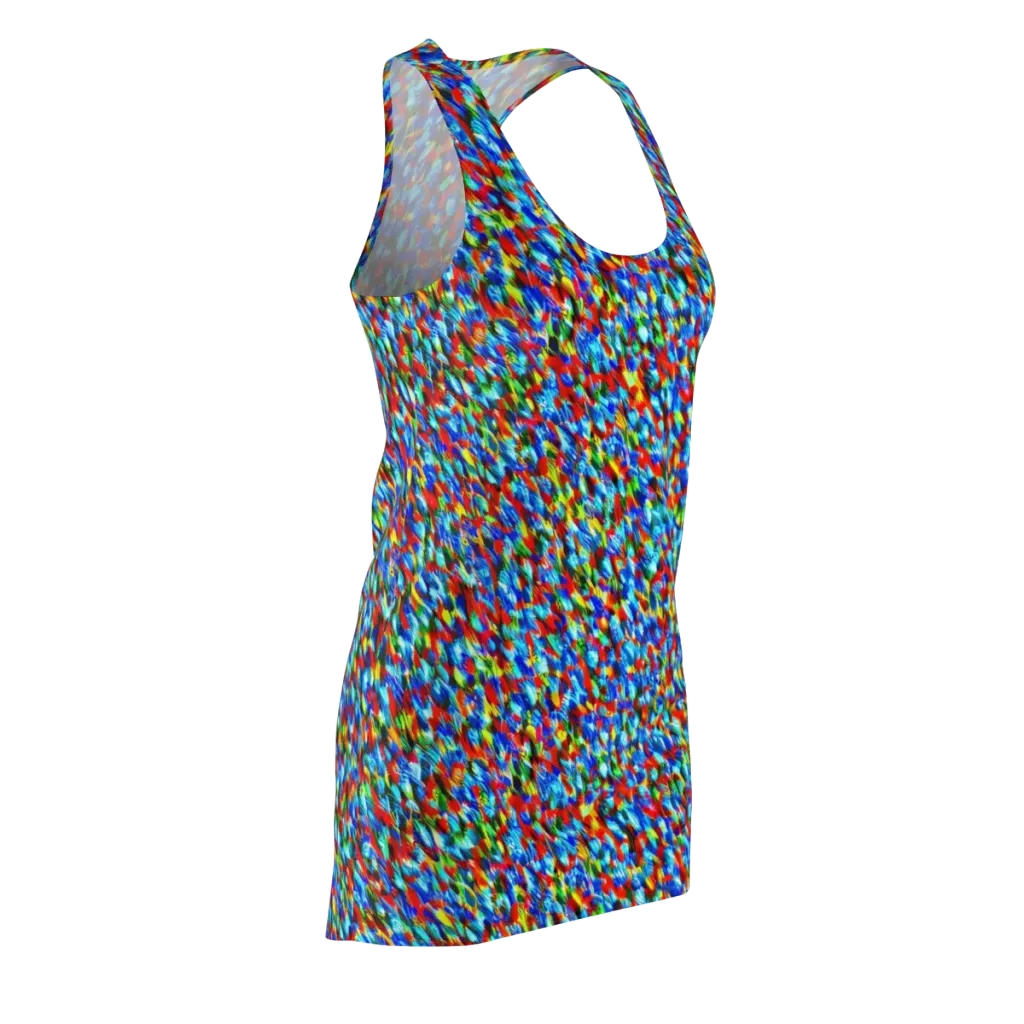 Aurora Shards on Racerback Dress — Front Side
