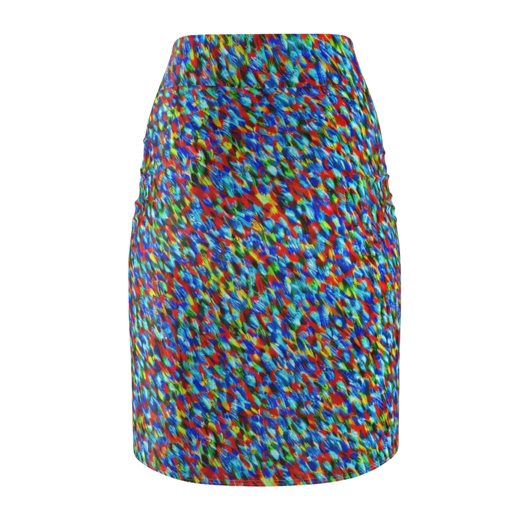 Aurora Shards on Pencil Skirt — Back