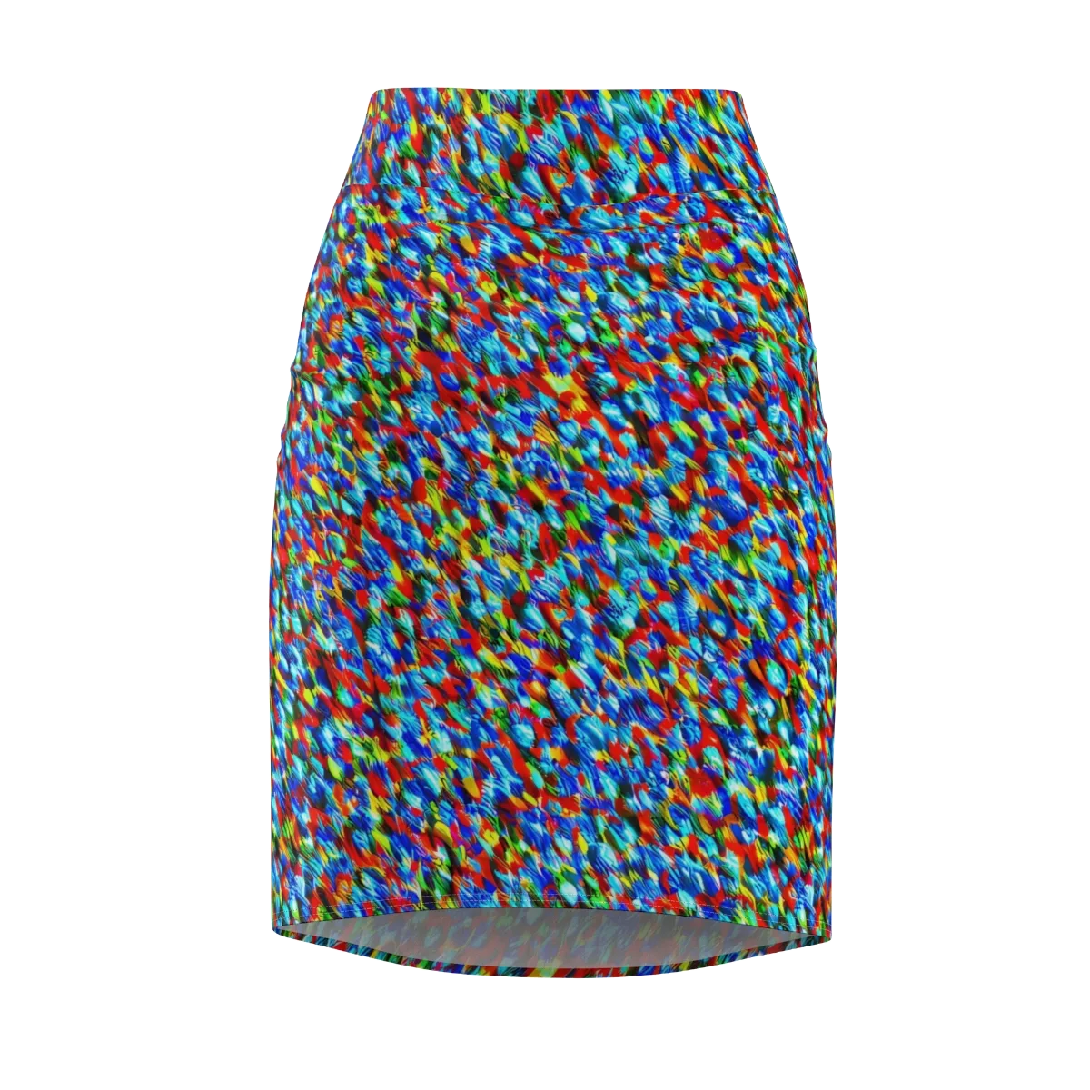 Aurora Shards on Pencil Skirt — Front