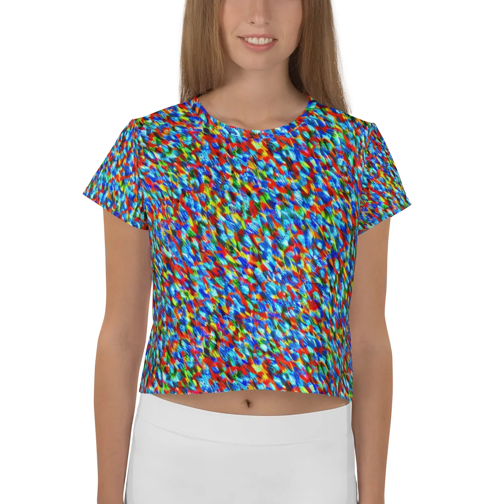 Aurora Shards on Crop Tee — Front