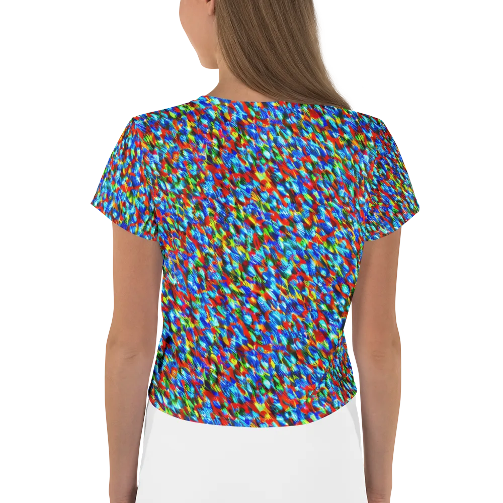 Aurora Shards on Crop Tee — Back