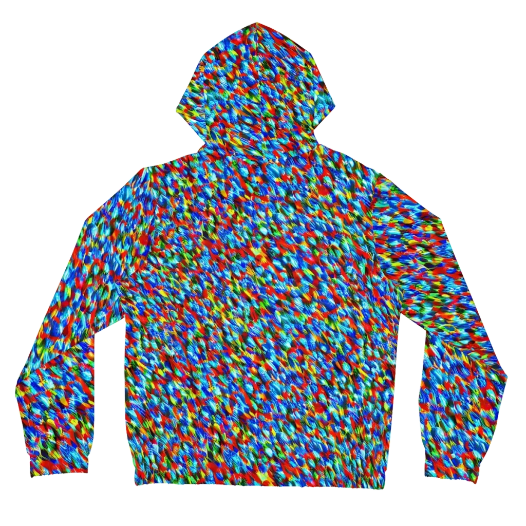 Aurora Shards on Women's Full-Zip Hoodie — Back