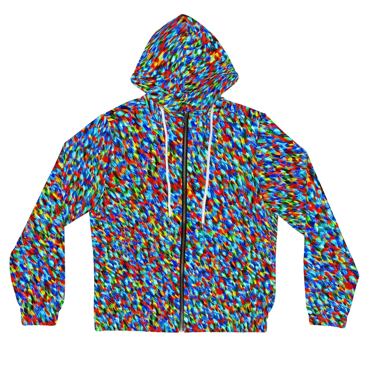 Aurora Shards on Women's Full-Zip Hoodie — Front