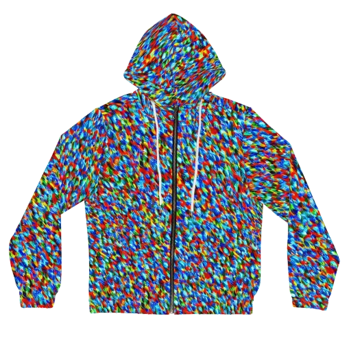 Aurora Shards on a Women's Full-Zip Hoodie