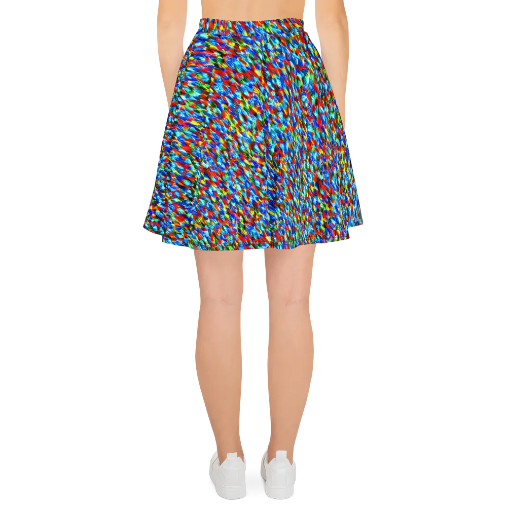 Aurora Shards on Skater Skirt — Back