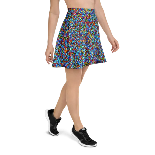 Aurora Shards on a Skater Skirt
