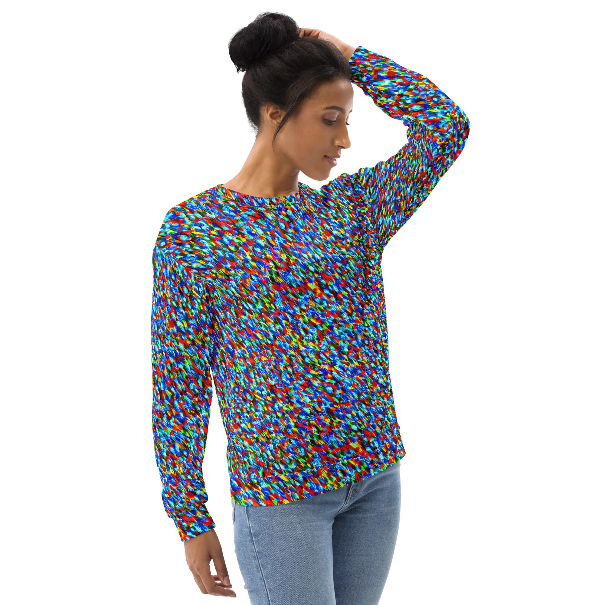 Aurora Shards on Sweatshirt — Right Front