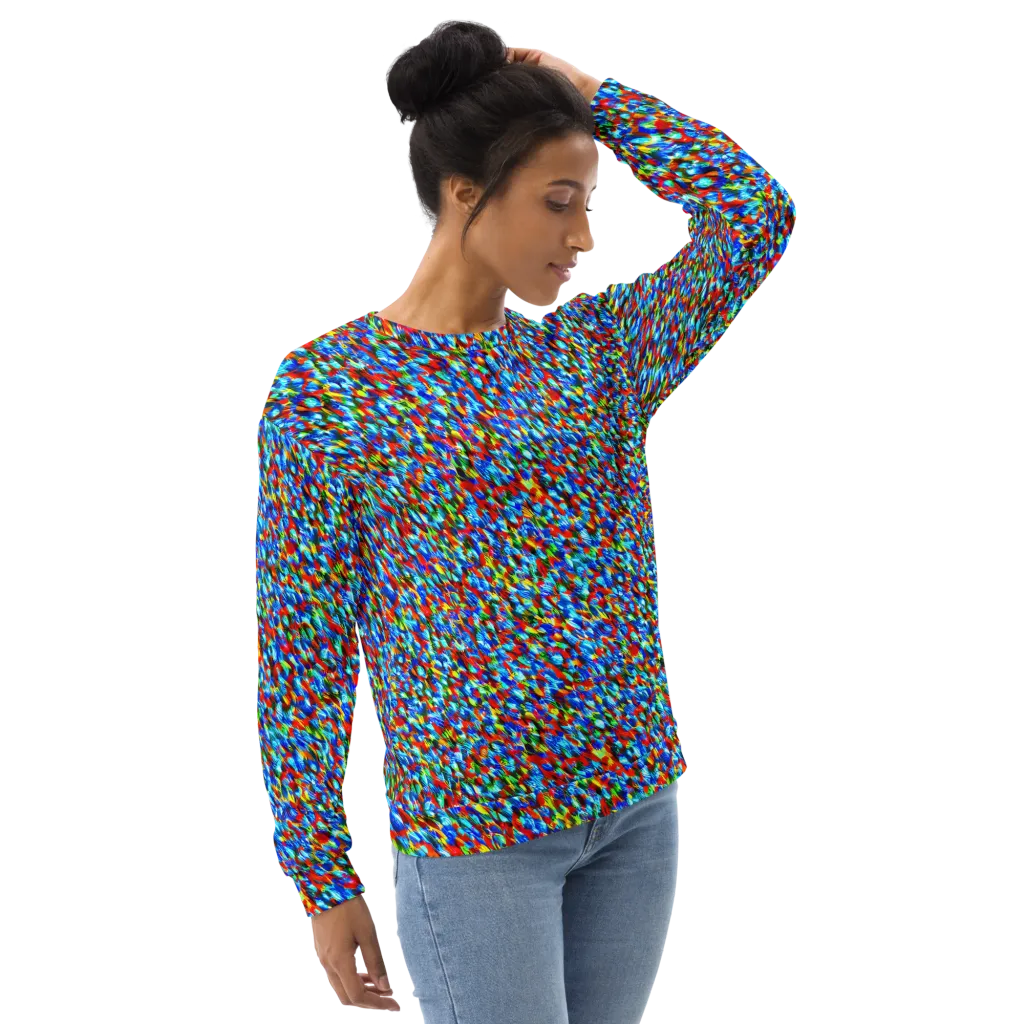 Aurora Shards on Sweatshirt — Right Front