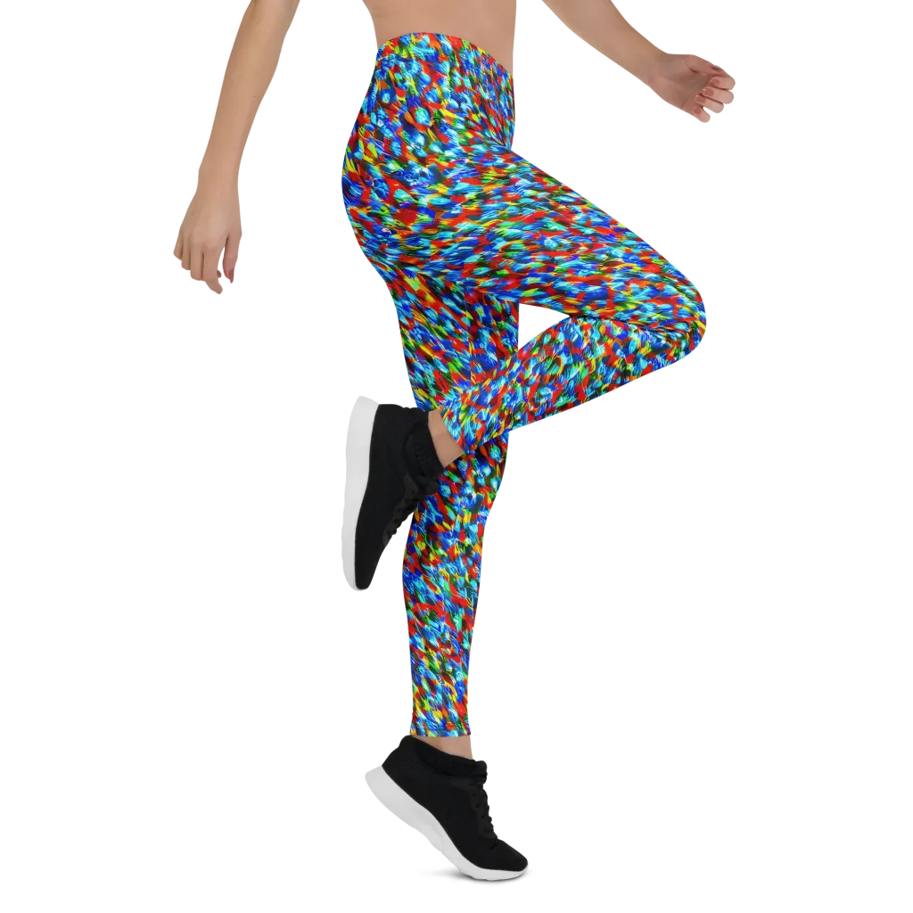 Aurora Shards on Leggings — Right
