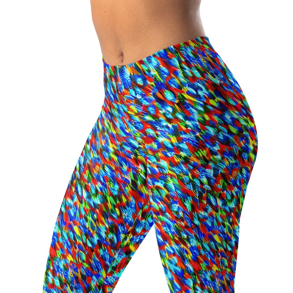 Aurora Shards on Leggings — Left Front
