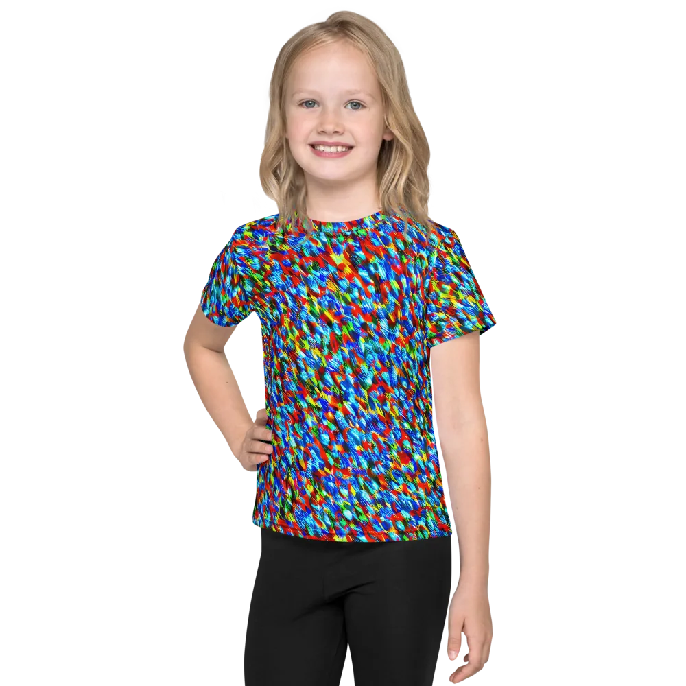 Aurora Shards on Kids Crew Neck T-Shirt — Front