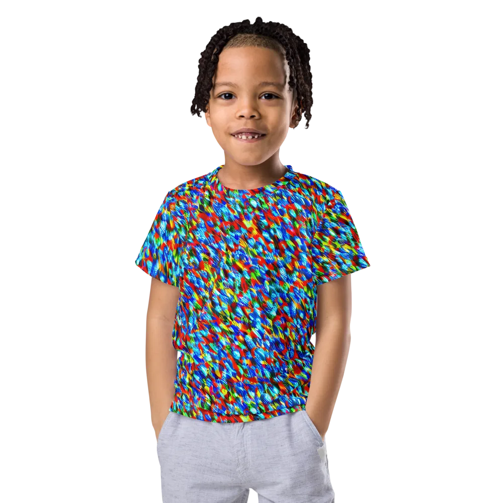 Aurora Shards on Kids Crew Neck T-Shirt — Front