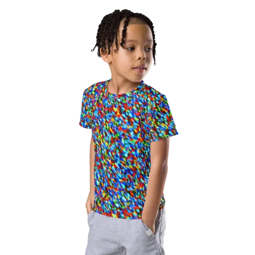 Aurora Shards on a Kids Crew Neck T-Shirt