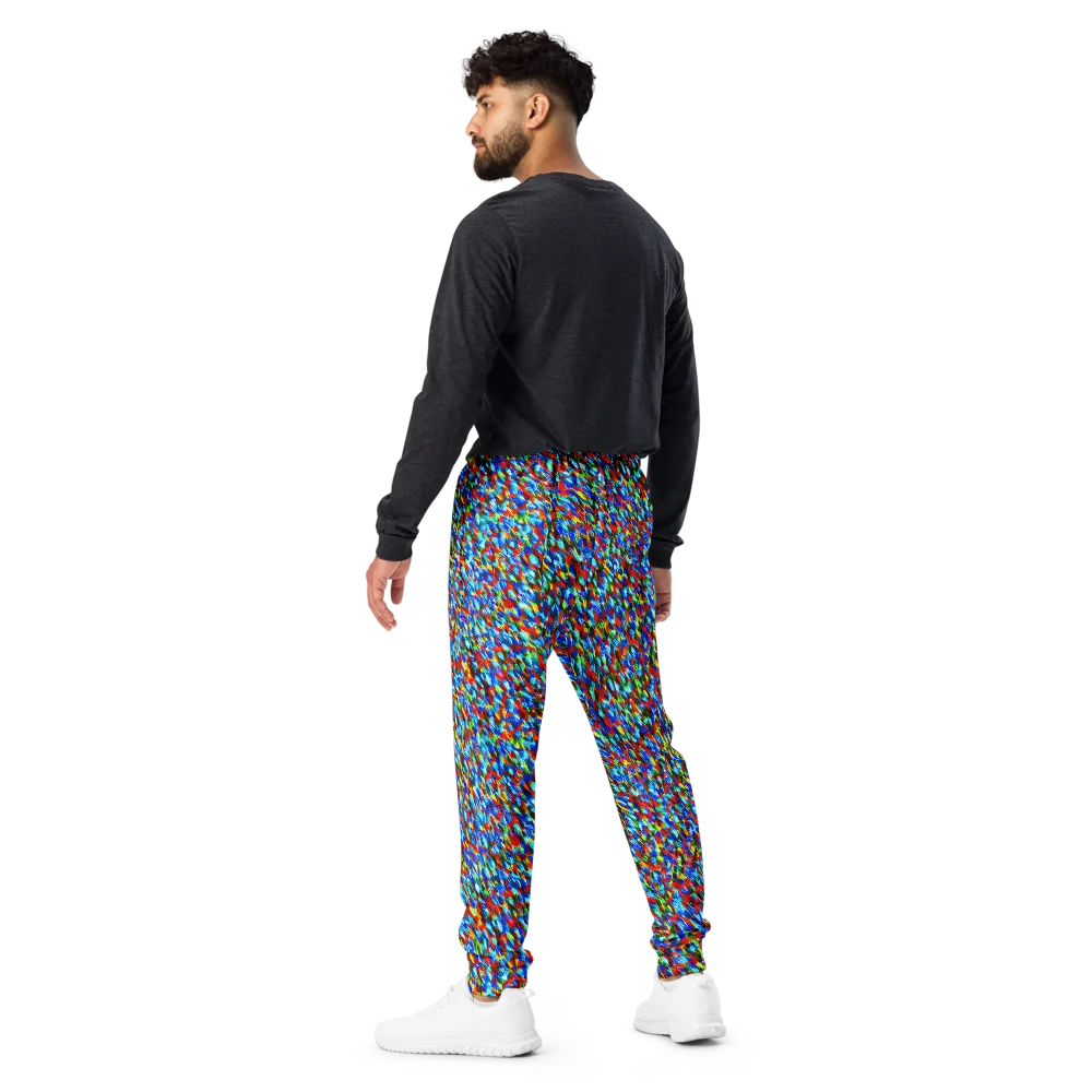 Aurora Shards on Men's Joggers — Back