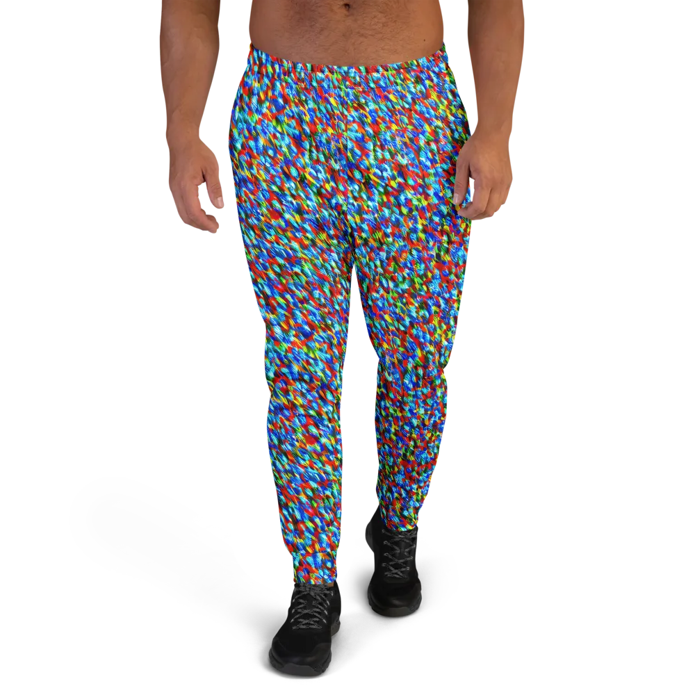 Aurora Shards on Men's Joggers — Front