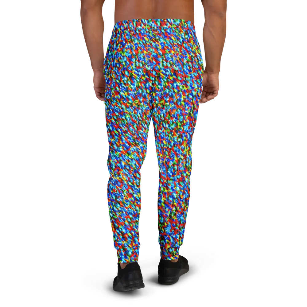 Aurora Shards on Men's Joggers — Back