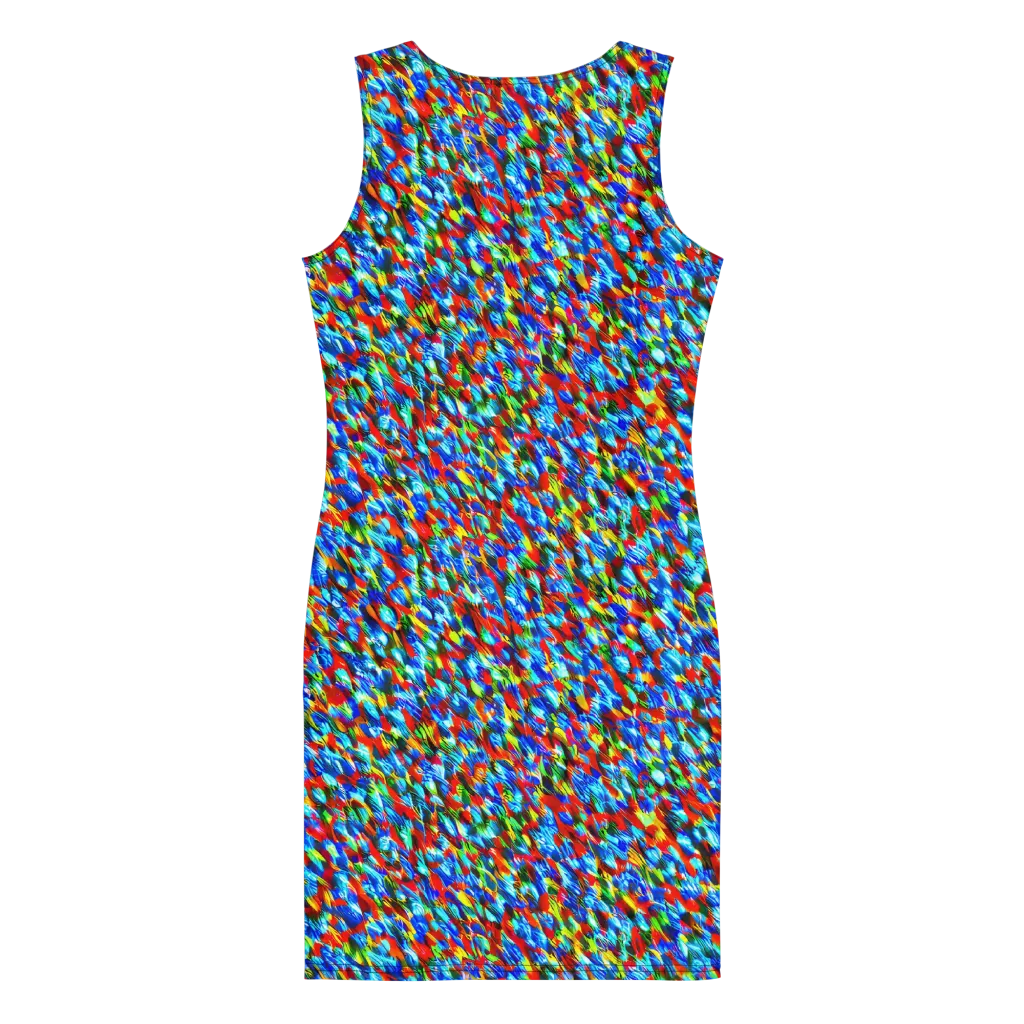 Aurora Shards on Bodycon Dress — Back