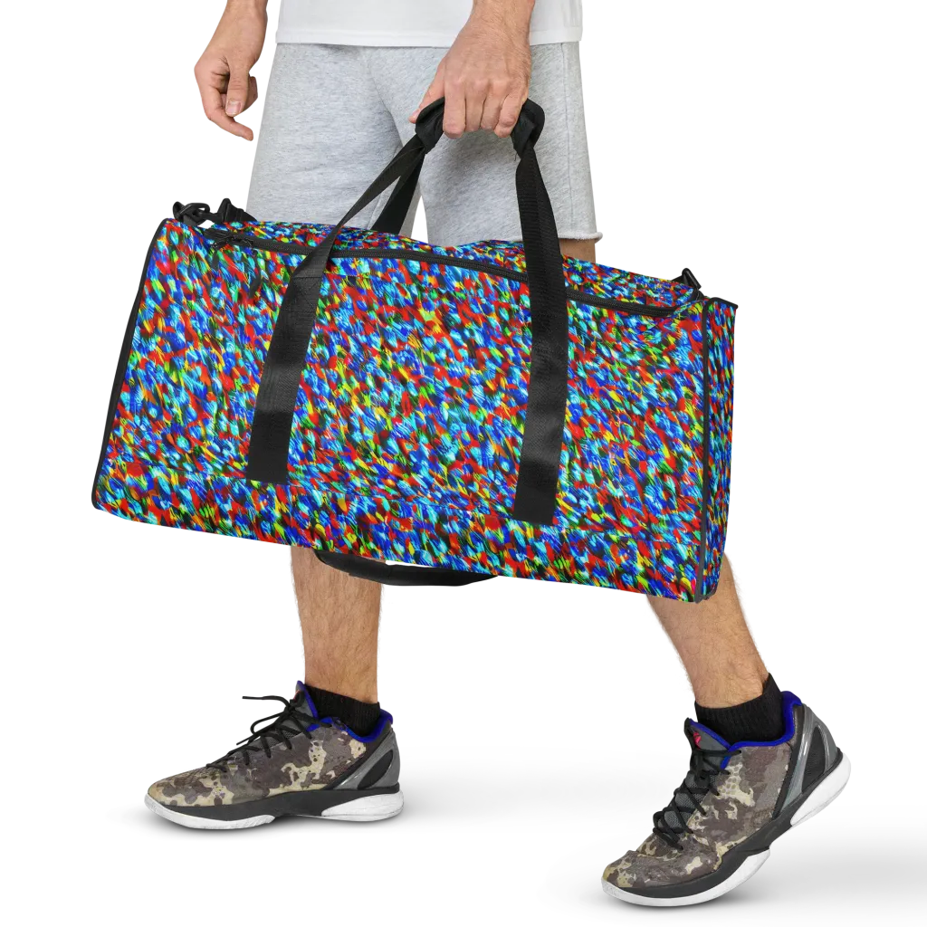Aurora Shards on Duffle Bag — Front