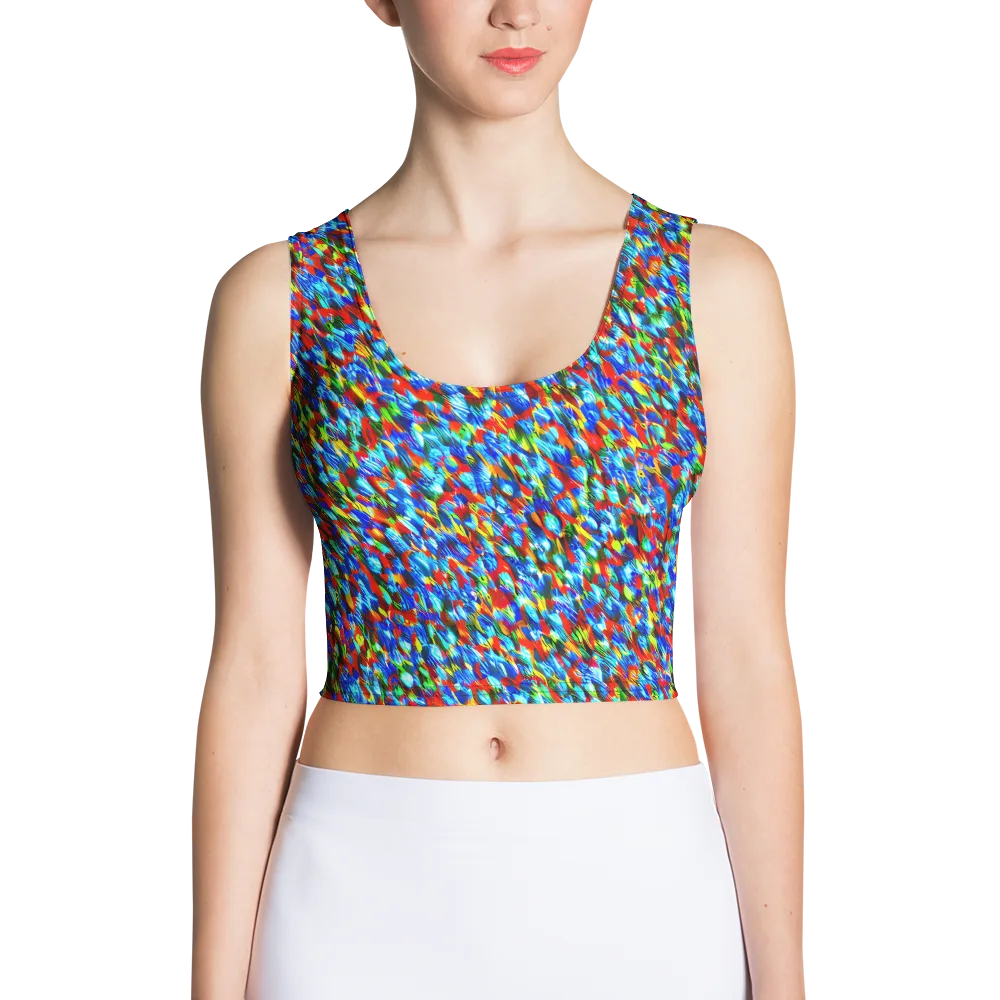 Aurora Shards on Crop Top — Front