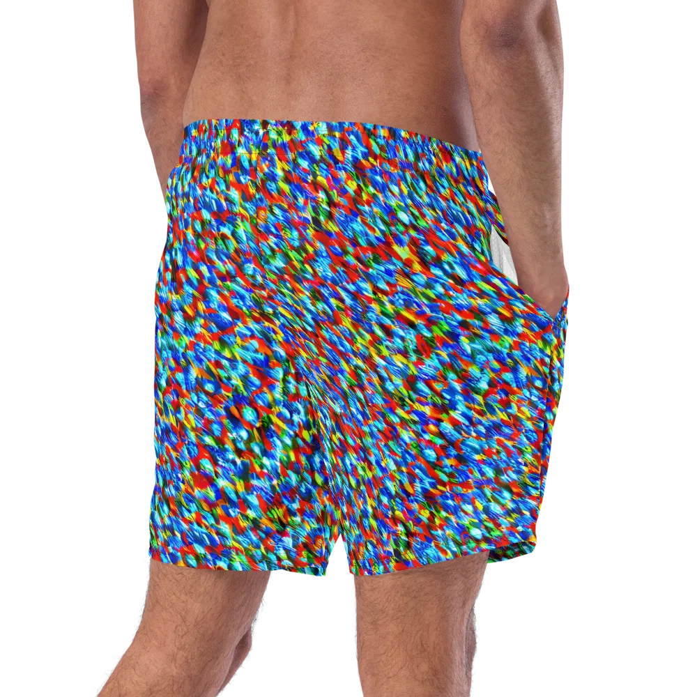 Aurora Shards on Swim Trunks — Right Back