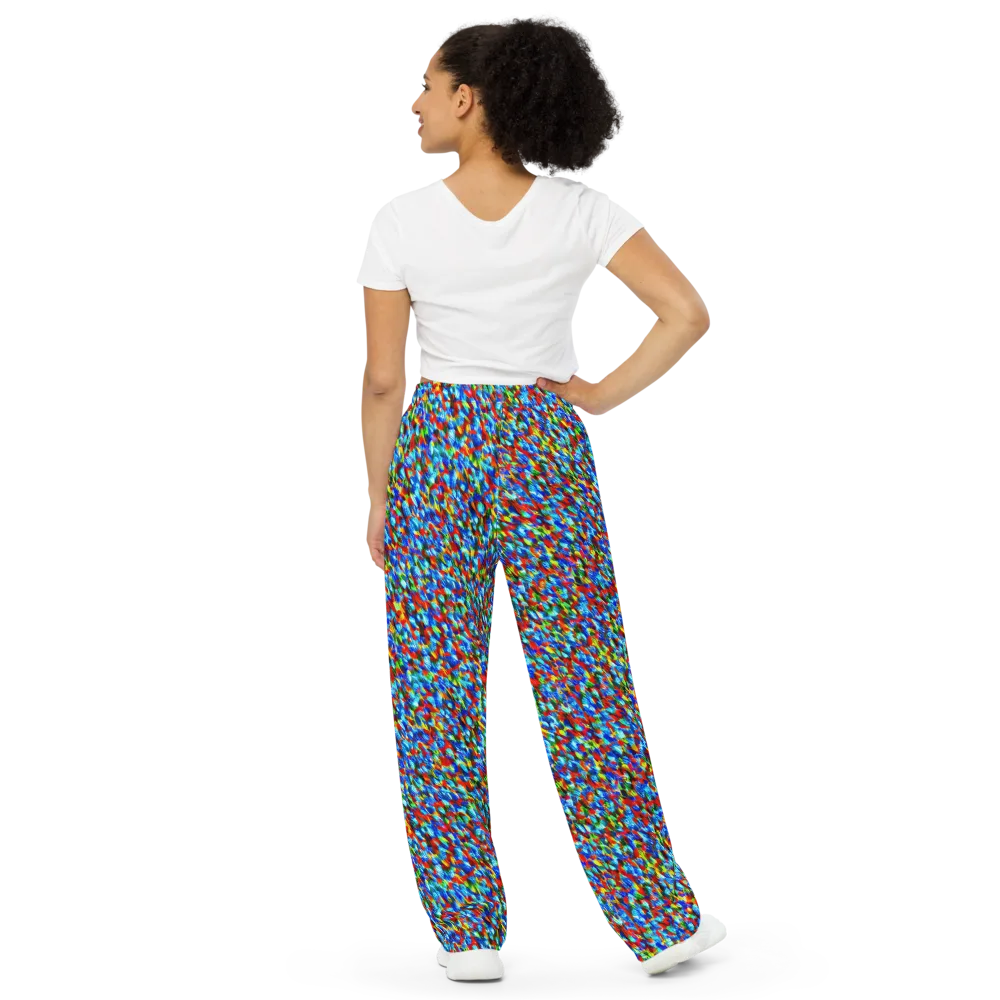 Aurora Shards on Wide-Leg Pants — Back