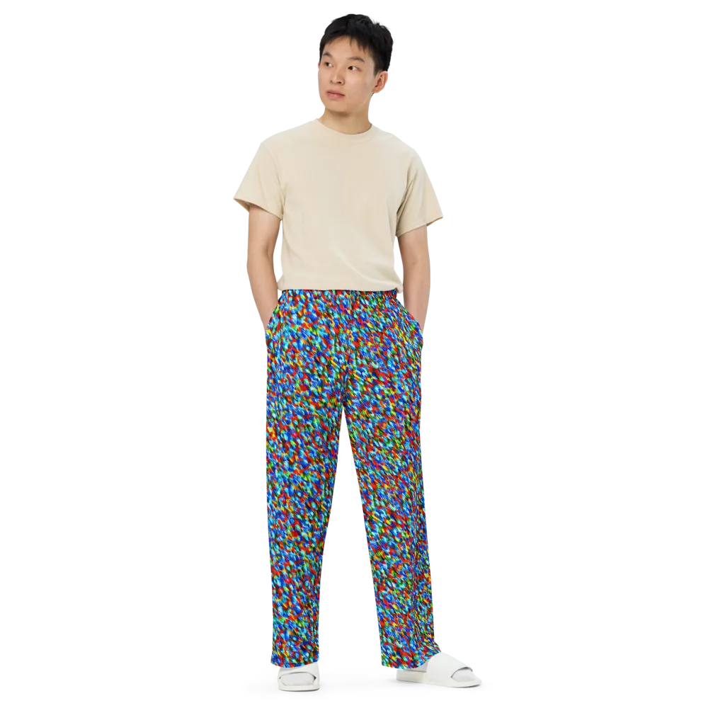 Aurora Shards on Wide-Leg Pants — Front