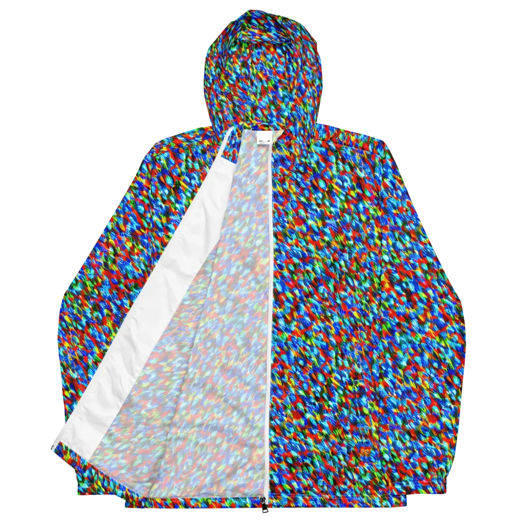 Aurora Shards on Men's Windbreaker — Front