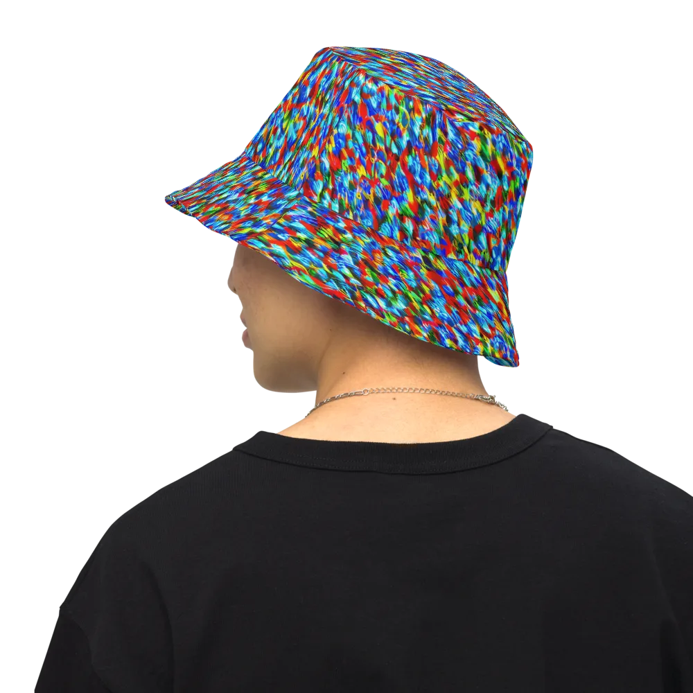 Aurora Shards on Reversible Bucket Hat — Back Inside