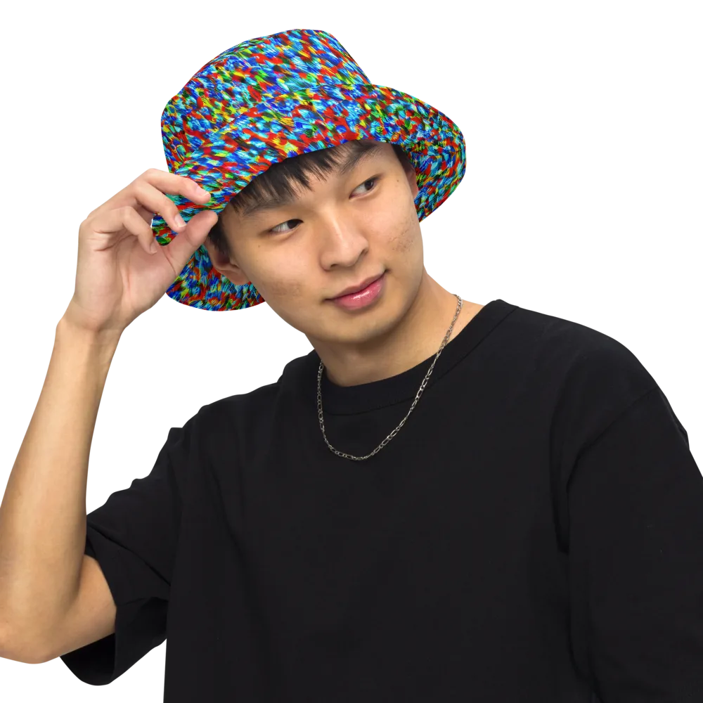 Aurora Shards on Reversible Bucket Hat — Front Inside