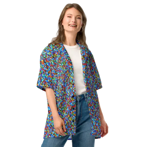 Aurora Shards on a Button Shirt