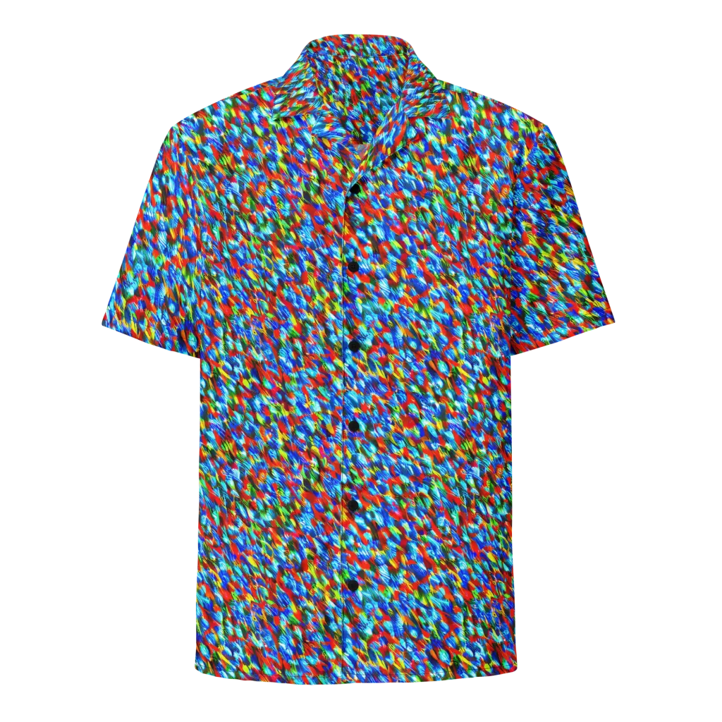 Aurora Shards on Button Shirt — Front