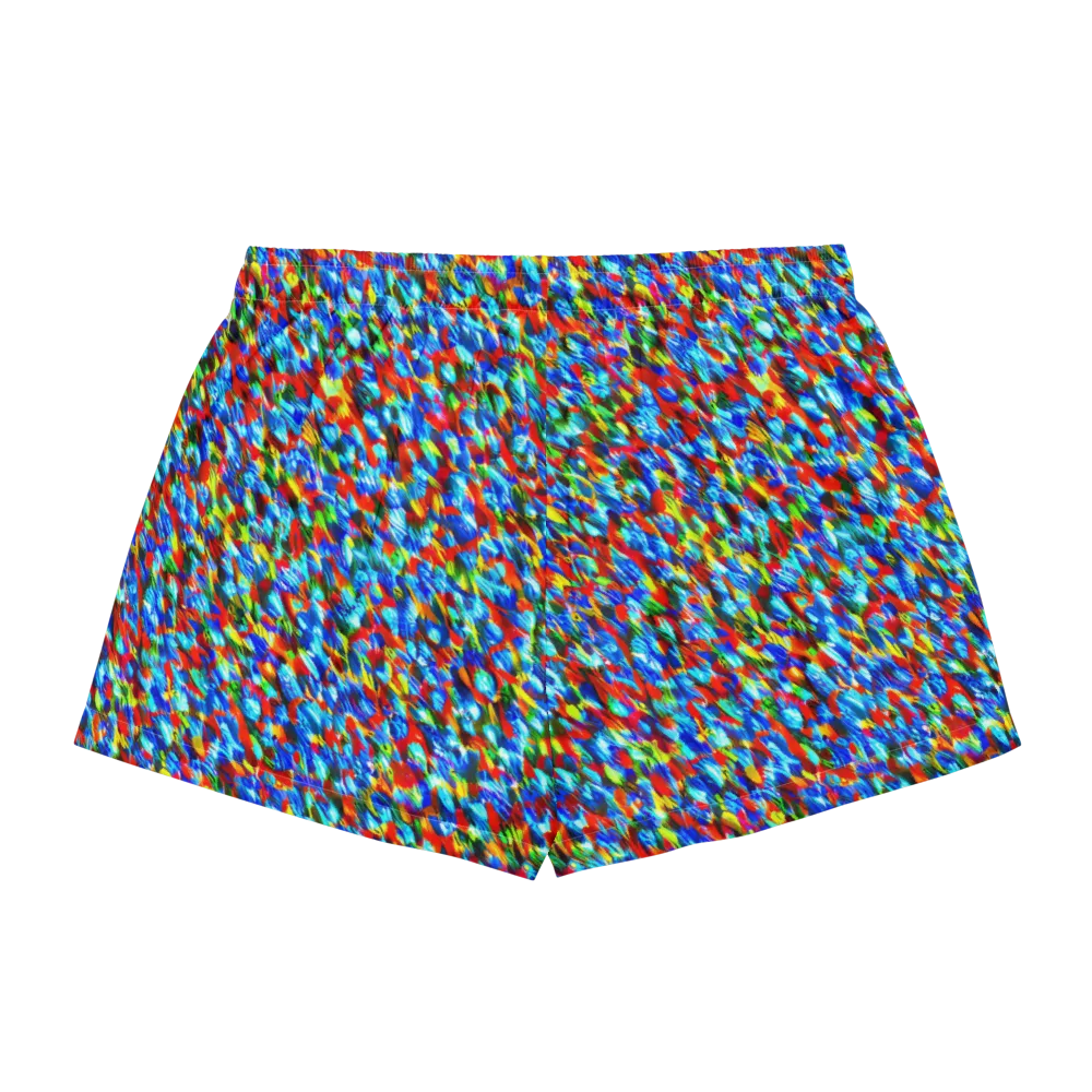 Aurora Shards on Women's Pajama Shorts — Back
