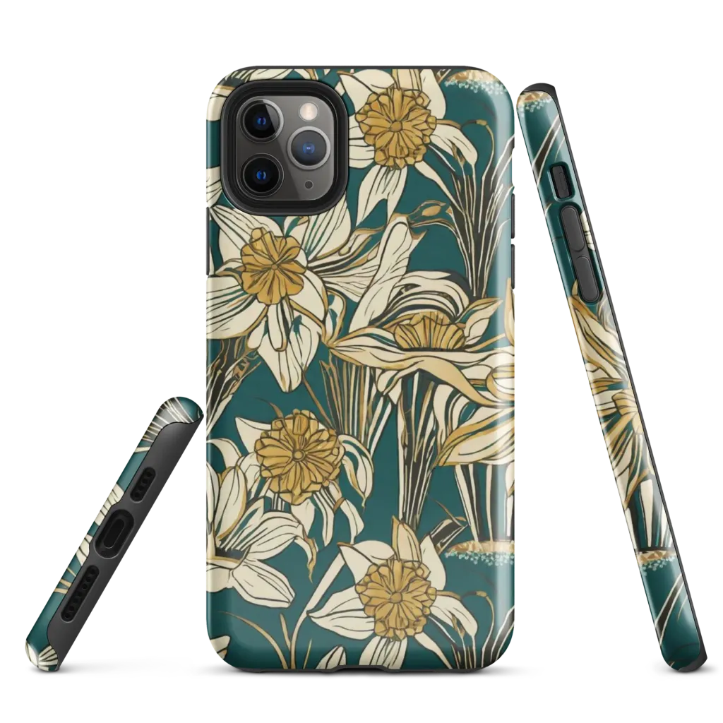 Teal Garden Sonata on Tough Case for iPhone® — Front